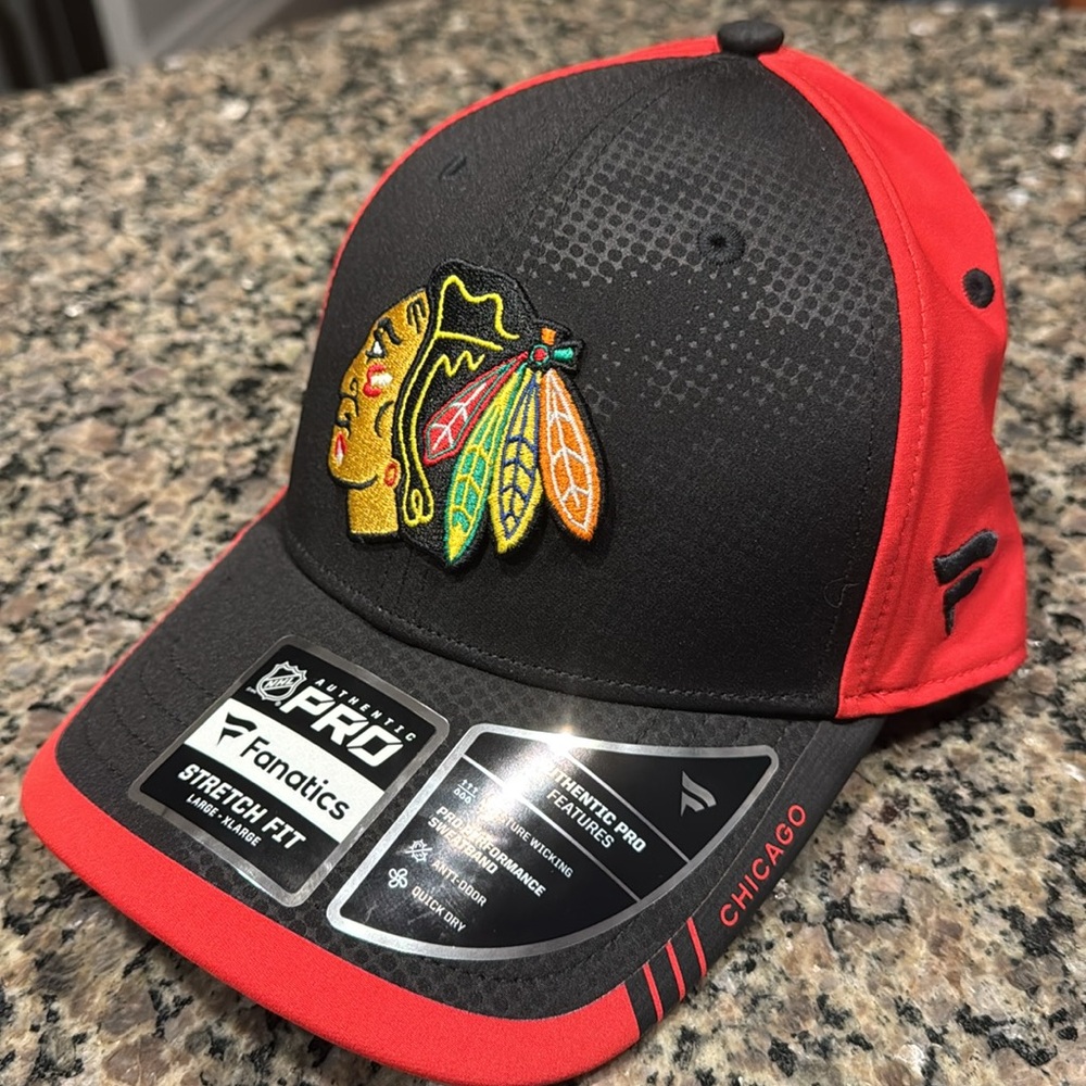 Fanatics Fitted Strech Fit Chicago Blackhawks  NHL authentic pro